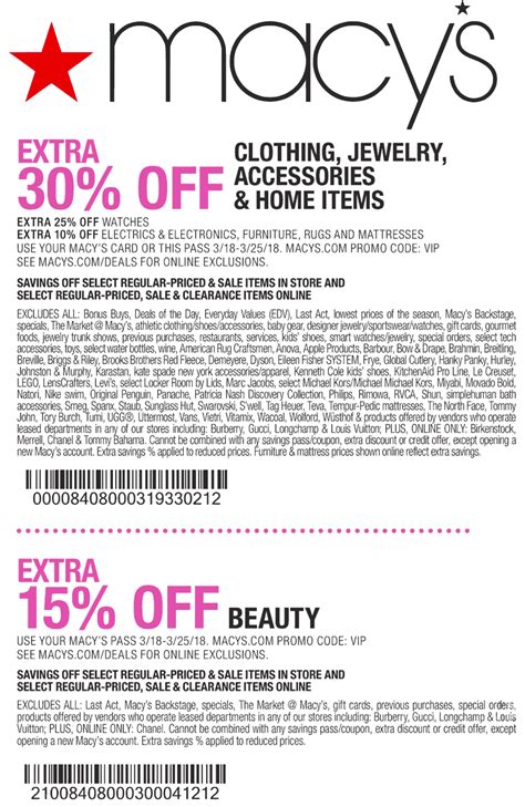 macy's coupons printable.